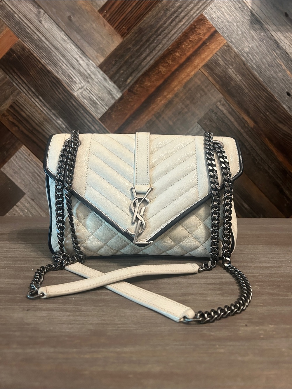 YSL Envelope Chain Shoulder Bag